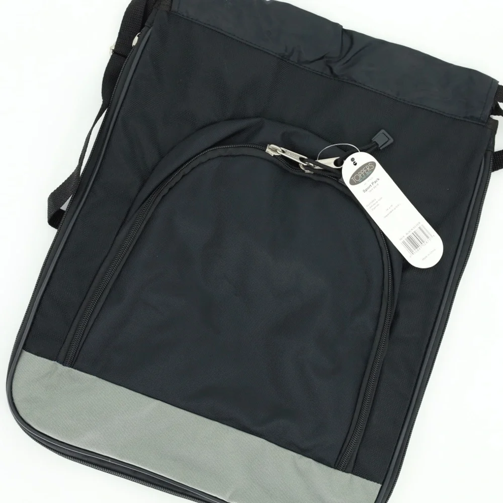 Toppers Unisex Expandable Shoulder Sport‎ Pack with Pouch, Silver/Black